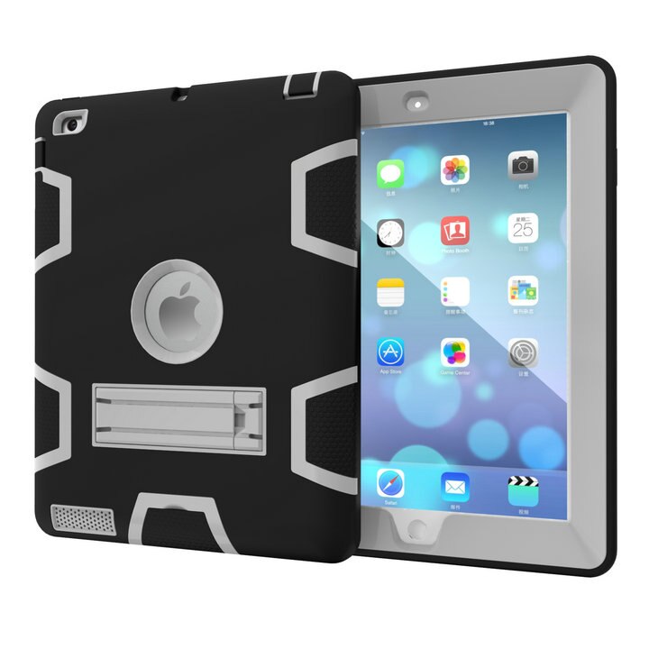 Case For Apple iPad 2 iPad 3 iPad 4 Cover High Impact Resistant Hybrid Three Layer Heavy Duty Armor Defender Full Body Protector - 200001091 Black and Gray / United States Find Epic Store