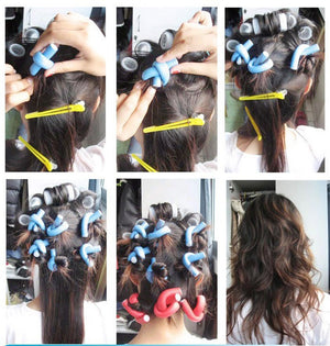 42 Pieces Foam Hair Roller Hair Twist-flex Rods Flexible Curl Sponge Flexi Set Curler Roller 7 Sizes Random Color - 200003593 Find Epic Store