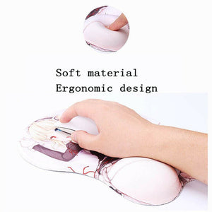 Anime 3D Mouse pad Wrist Rest Soft Silica gel Breast Sexy hip Office decor Japan Comic Peripheral Kawaii palymat - 708023 Find Epic Store