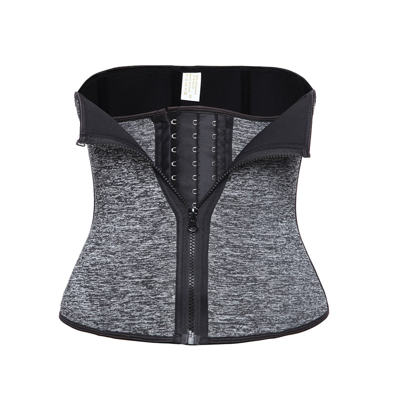 Abdominal Belt 9 Steel Boned High Compression Zipper Neoprene Waist Trainer Cincher Corset Body Fajas Sweat Wrap Slimming Belt - 31205 Find Epic Store