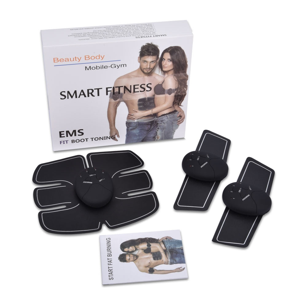 Wireless ABS Stimulator Abdominal Muscle Stimulator EMS Trainer Body Slimming Weight Loss Muscle Exerciser Device - 201222506 Find Epic Store