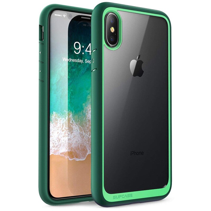 For iphone X XS Case SUPCASE UB Style Premium Hybrid Protective TPU Bumper + PC Clear Back Cover Case For iphone X Xs 5.8 inch - 380230 PC + TPU / Green / United States Find Epic Store