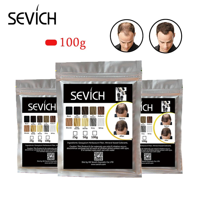 Sevich 100g hair loss product hair building fibers keratin bald to thicken extension in 30 second concealer powder for unsex - 200001174 Find Epic Store
