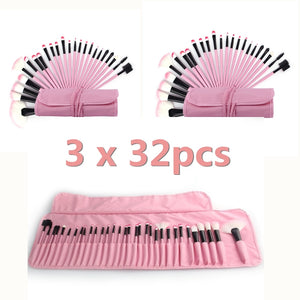 3 x 32pcs Makeup Brushes Sets Cosmetic Tool Powder Eyebrow Foundation Highlighter Brush Wholesale Dropshippin pincel maquiagem - 200001189 Find Epic Store