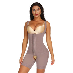 Full Body Shaper Colombian Reductive Girdles Waist Trainer Corset Shapewear Bodysuit Slimming Underwear Post Liposuction - 31205 coffee body shaper / XS / United States Find Epic Store