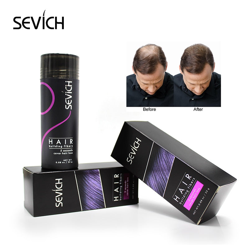 3Pcs/Lot Sevich 100g Hair Building Fibers Powder + 25g Gel + Nozzle Applicator Pump Kit Hair Loss Thicken Styling Fibers Extention - 200001174 Find Epic Store