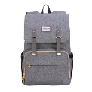 Fashion Diaper Bag Mommy Maternity Nappy Bag Large Capacity Travel Backpack Nursing Bag for Baby Care - 100001871 Gray / United States Find Epic Store
