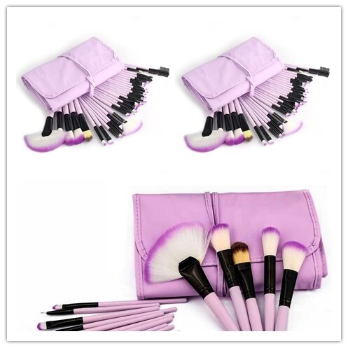 3 x 32pcs Makeup Brushes Sets Cosmetic Tool Powder Eyebrow Foundation Highlighter Brush Wholesale Dropshippin pincel maquiagem - 200001189 purple / United States Find Epic Store