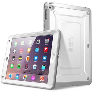 iPad Air 2 Case Pro Full-body Rugged Dual-Layer Hybrid Protective Cover with Built-in Screen Protector - 200001091 White / United States Find Epic Store