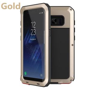 Armor Metal Full Protection Case for Samsung Galaxy S10/S9/S8 Plus/S10e/S5/Note 10 - Edge Shockproof Cover - 380230 For Galaxy Note 9 / Gold Find Epic Store