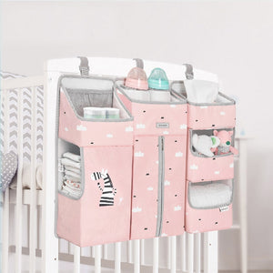 Crib Organizer for Baby Crib Hanging Storage Bag Baby Clothing Caddy Organizer for Essentials Bedding Diaper Nappy Bag - 200002032 Pink L / United States Find Epic Store