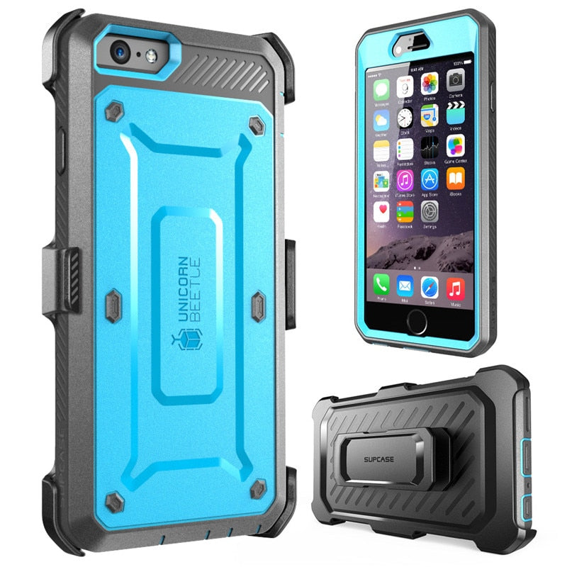 For iPhone 6 6s Case UB Pro Full-Body Rugged Holster Clip Shockproof TPU + PC Cover with Built-in Screen Protector Case - 380230 Find Epic Store