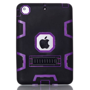 For Apple iPad Mini 1/2/3 Case Cover High Impact Resistant Hybrid Three Layer Heavy Duty Armor Defender Full Body Protector Case - 200001091 Black Purple / United States Find Epic Store