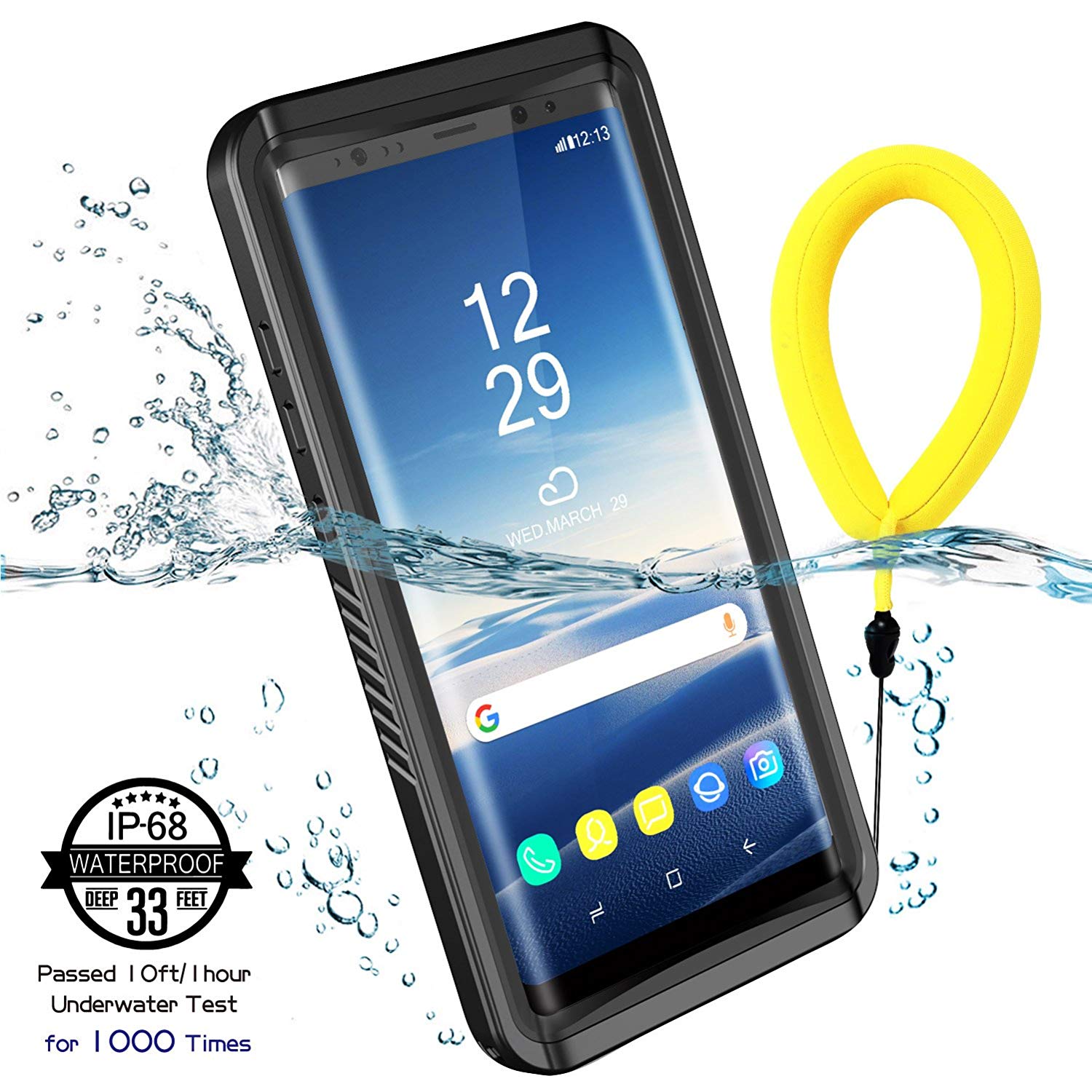 Waterproof Phone Cases for Samsung Galaxy S20 S10 S9 S8 Plus Note 20 Ultra S7 Edge Cover Screen Protector Float Strap Phone Case - 380230 Find Epic Store