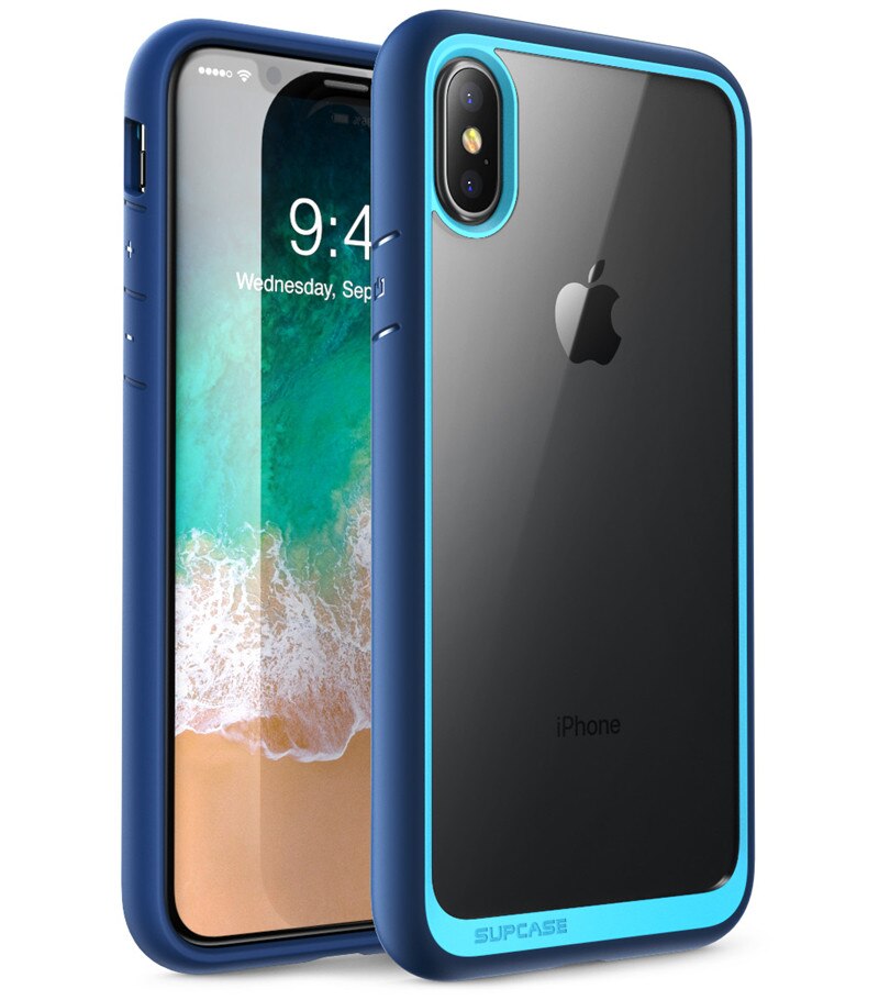 For iphone X XS Case SUPCASE UB Style Premium Hybrid Protective TPU Bumper + PC Clear Back Cover Case For iphone X Xs 5.8 inch - 380230 PC + TPU / Blue / United States Find Epic Store