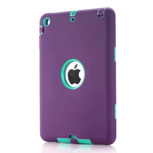 For iPad Mini 1/2/3 Retina Case 3 in1 Anti-slip Hybrid Protective Heavy Duty Rugged Shockproof Resistance Cover For iPad Mini - 200001091 Purple Mint / United States Find Epic Store