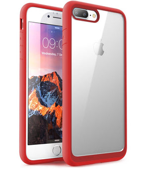For iPhone 8 Plus Case UB Style Premium Hybrid Protective Bumper Clear Cover Case For iphone 8 Plus (2017 Release) - 380230 PC + TPU / Red / United States Find Epic Store