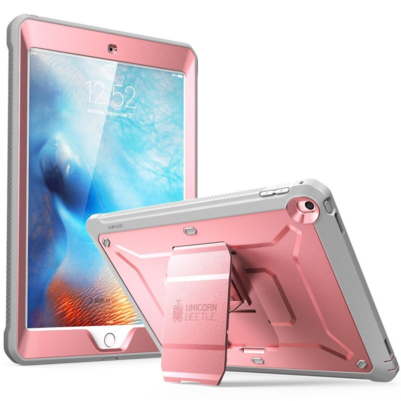 iPad 9.7 Case (2018/2017) Heavy Duty Full-Body Rugged Protective Case with Built-in Screen Protector - 200001091 Rose Gold / United States Find Epic Store