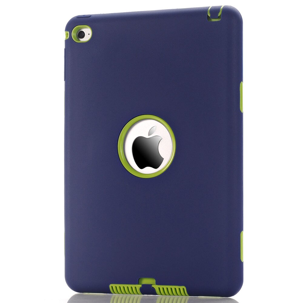 Case for iPad mini 4 A1538/A1550 7.9-inch Retina Cases Kids Safe Shockproof Heavy Duty Soft Silicone+Hard PC Full Protect Covers - 200001091 Navy Blue Green / United States Find Epic Store