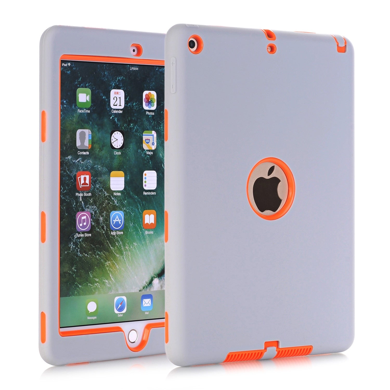 Cases For New iPad 9.7" 2017 (A1822/A1823),High-Impact Shockproof 3 Layers Soft Rubber Silicone+Hard PC Protective Cover Shell - 200001091 Find Epic Store