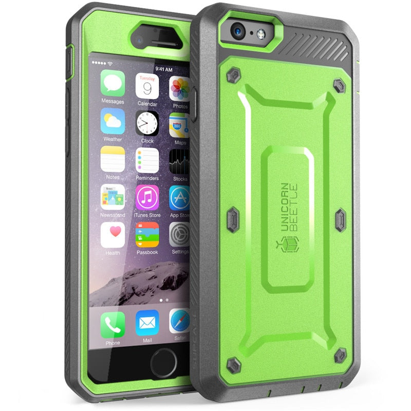 For iPhone 6 Plus Case UB Pro Full-Body Rugged Holster Clip Cover with Built-in Screen Protector For iPhone 6s Plus Case - 380230 PC + TPU / Green / United States Find Epic Store