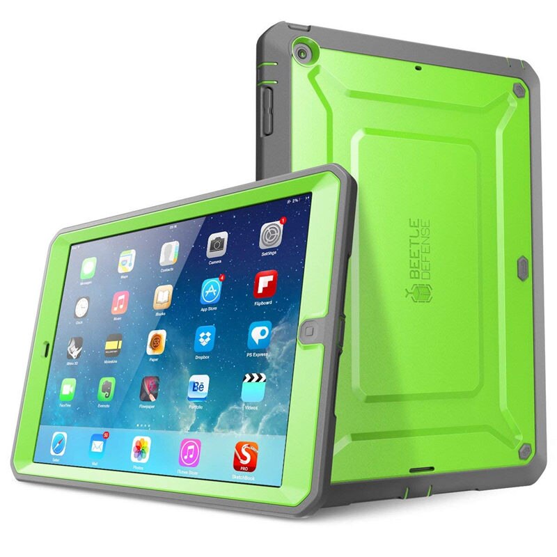 iPad Air Case - Full-body Rugged Dual-Layer Hybrid Protective Defense Case Cover with Built-in Screen Protector - 200001091 Green / United States Find Epic Store