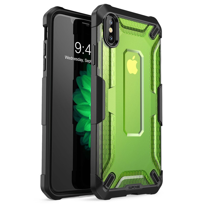 For iPhone Xs Max Case Cover 6.5 inch UB Series Premium Hybrid Protective Clear Case For iphone XS Max 2018 - 380230 PC + TPU / Green / United States Find Epic Store