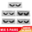 5 Pairs Thick Mink Eyelashes - 200001197 Find Epic Store