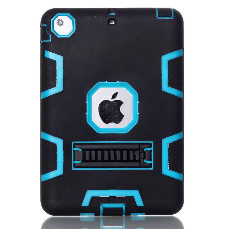 For Apple iPad Mini 1/2/3 Case Cover High Impact Resistant Hybrid Three Layer Heavy Duty Armor Defender Full Body Protector Case - 200001091 Black Blue / United States Find Epic Store