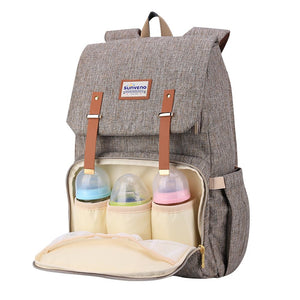 Fashion Diaper Bag Mommy Maternity Nappy Bag Large Capacity Travel Backpack Nursing Bag for Baby Care - 100001871 brown / United States Find Epic Store