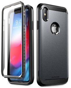 For iPhone Xs Max Case 6.5 inch UB Neo Series Full-Body Protective Dual Layer Armor Cover with Built-in Screen Protector - 380230 PC + TPU / Black / United States Find Epic Store