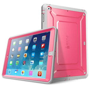 iPad Air Case - Full-body Rugged Dual-Layer Hybrid Protective Defense Case Cover with Built-in Screen Protector - 200001091 Pink / United States Find Epic Store