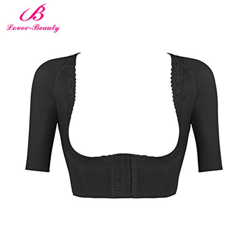 Women's Seamless Arm Shaper Corset Slim Upper Sleeves Top Body Shaper Compression Vest Posture Corrector Bust Lift - 31205 Black / S / United States Find Epic Store