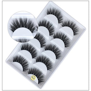 5 Pairs of 3D Mink False Eyelashes - 200001197 F810 / United States Find Epic Store