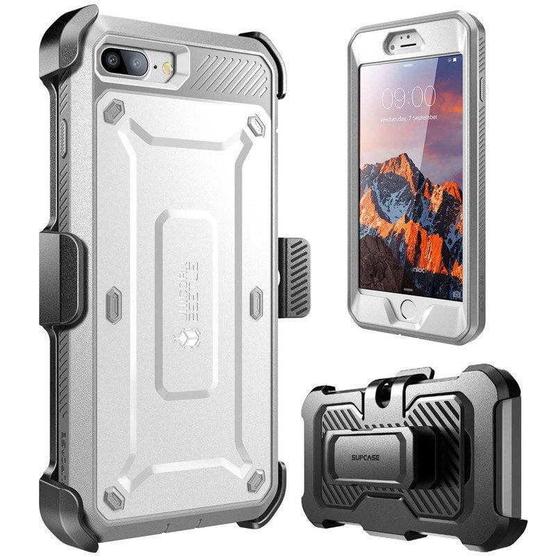 For iPhone 7 Plus Case UB Pro Full-Body Rugged Holster Clip Case Protective Cover with Built-in Screen Protector - 380230 Find Epic Store