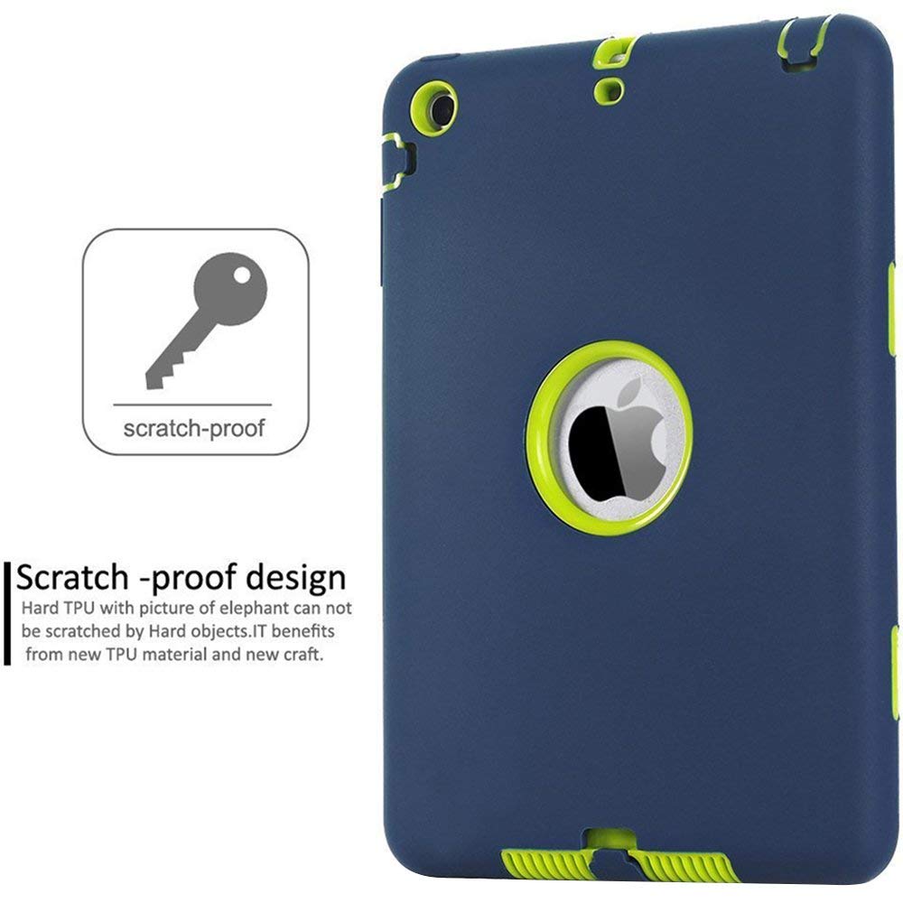 For iPad Mini 1/2/3 Retina Case 3 in1 Anti-slip Hybrid Protective Heavy Duty Rugged Shockproof Resistance Cover For iPad Mini - 200001091 Find Epic Store