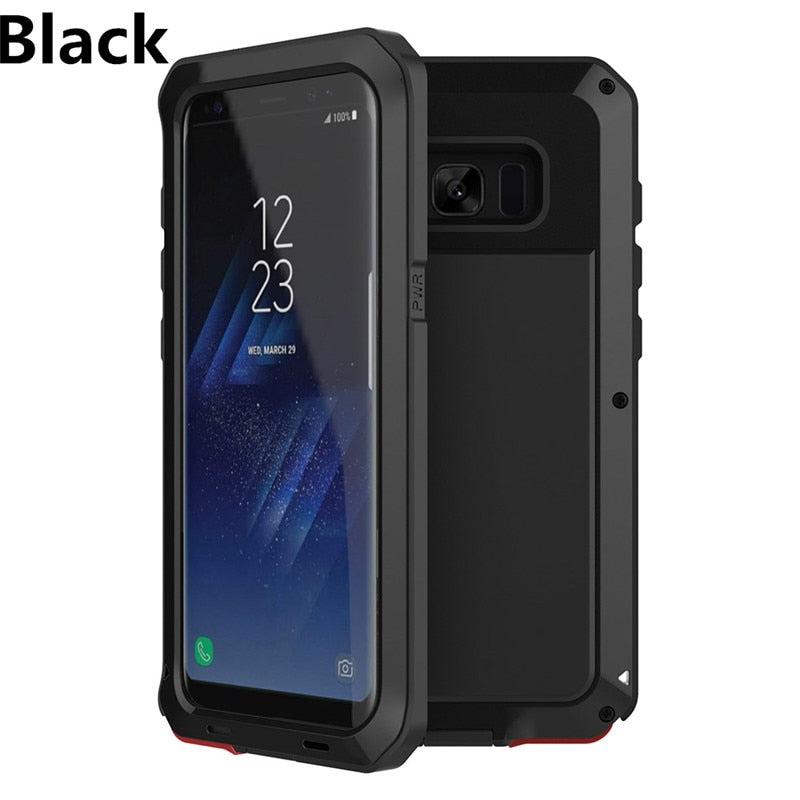 Armor Metal Full Protection Case for Samsung Galaxy S10/S9/S8 Plus/S10e/S5/Note 10 - Edge Shockproof Cover - 380230 For Galaxy Note 9 / Black Find Epic Store