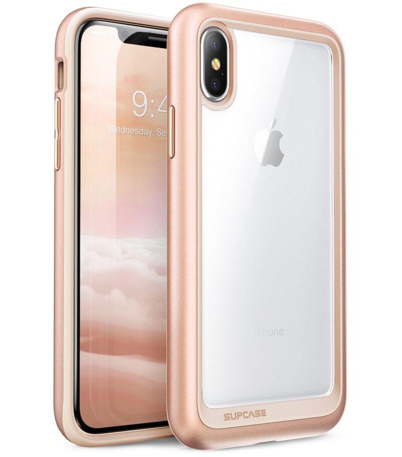 For iphone X XS Case SUPCASE UB Style Premium Hybrid Protective TPU Bumper + PC Clear Back Cover Case For iphone X Xs 5.8 inch - 380230 PC + TPU / Blush Gold / United States Find Epic Store