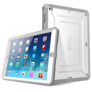 iPad Air Case - Full-body Rugged Dual-Layer Hybrid Protective Defense Case Cover with Built-in Screen Protector - 200001091 White / United States Find Epic Store