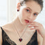 Heart Earrings Embellished with Crystals - 200000171 Find Epic Store