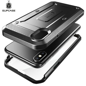 For iPhone X XS Case UB Pro Series Full-Body Rugged Holster Clip Case with Built-in Screen Protector For iphone X Xs - 380230 Find Epic Store