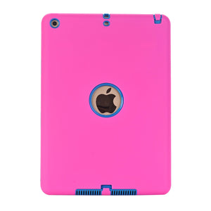 Cases For New iPad 9.7" 2017 (A1822/A1823),High-Impact Shockproof 3 Layers Soft Rubber Silicone+Hard PC Protective Cover Shell - 200001091 Rose Blue / United States Find Epic Store