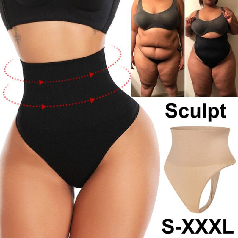 Women Body Shaper Waiat Trainer Tummy Control Panties Slimmer Seamless High Waist Brief Shapewear Thong Shaper Underwear - 0 Find Epic Store