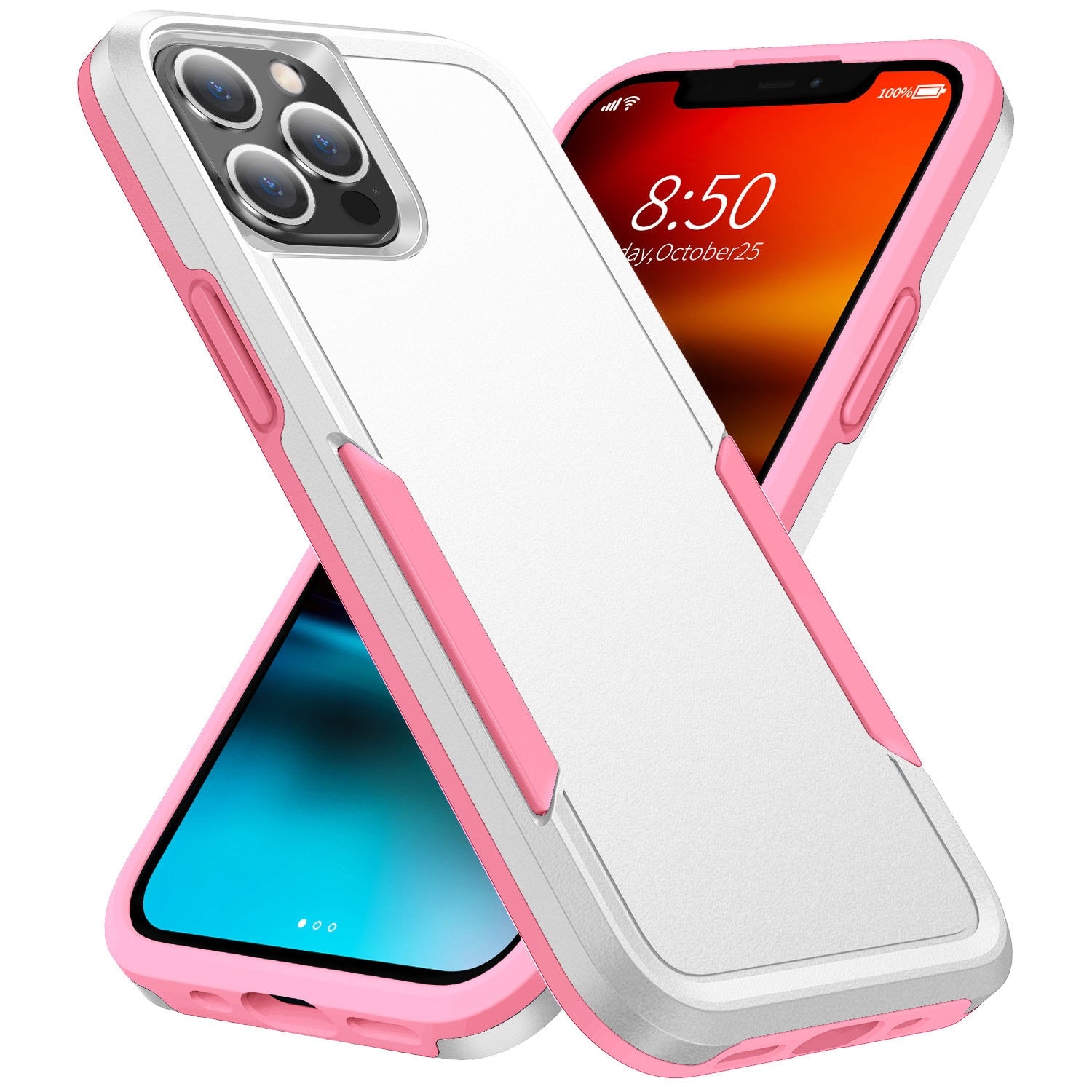 White Color Case for iPhone 11 12 13 Pro Max Case, Bumper Shockproof Armor Heavy Duty Hard Protective Case for iPhone 13 Pro Max (2021) - 380230 for iPhone 6 6S / white / United States Find Epic Store