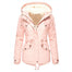 Plus Size Solid Color Thicken Down Jacket - 200000348 Pink / S / United States Find Epic Store