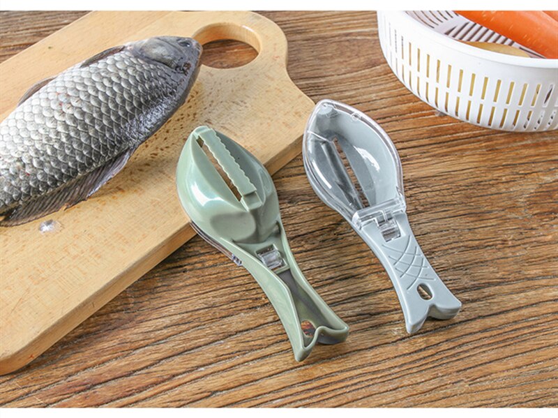 Fish Scales Graters Scraper Fish Cleaning Tool Scraping Scales Device with Cover Home Kitchen Cooking Fishing Tool - 200075142 Find Epic Store