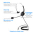 Office Noise Canceling Communication Headphone Wired Call Center Headset for PC Computer Phones Desktop for Drivers/Call Center - 63705 Find Epic Store