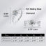 Delicate 0.5 CT 1CT Round Cut Diamond Ring 925 Sterling Silver Wedding Engagement Ring for Women Fine Jewelry - 200001701 Find Epic Store