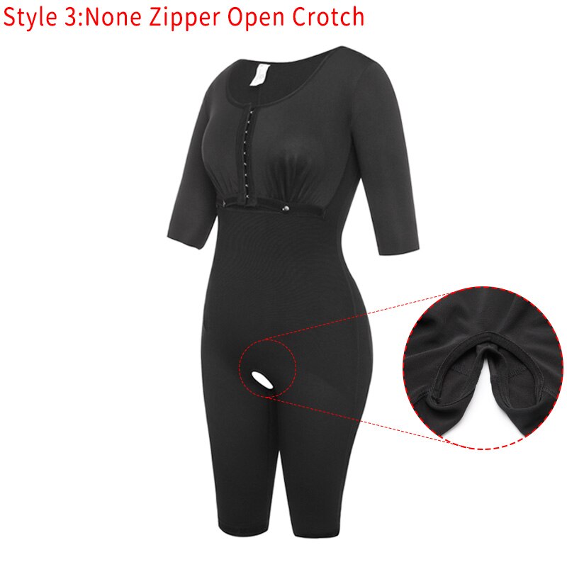Full Body Shaper Bodysuit - 31205 Black(Open Crotch) / S / United States Find Epic Store