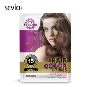 Sevich Hair Dyeing Lotion DIY Hair Styling Coloring Molding Shampoo 5pcs/lot Hair Color Shampoo Fast Hair Dye Shampoo For Women - 200001173 United States / Coffee Find Epic Store